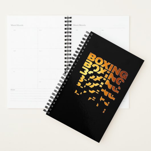 Boxer Grafik-Word-Kunst Planer (Anzeige)