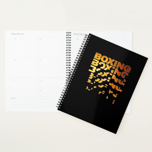Boxer Grafik-Word-Kunst Planer (Anzeige)