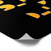 Boxer Grafik-Word-Kunst Poster (Ecke)