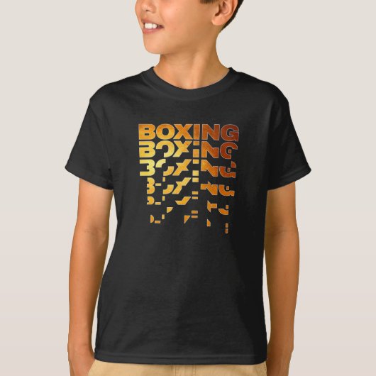 Boxer Grafik-Word-Kunst T-Shirt (Vorderseite)