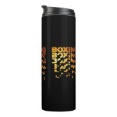 Boxer Grafik-Word-Kunst Thermosbecher (Nach rechts gedreht)