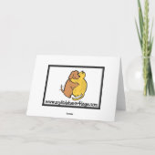 Boxer Greeting Card Dankeskarte (Rückseite)