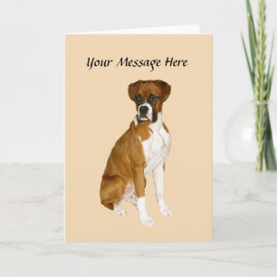 Boxer Greeting Card Dankeskarte