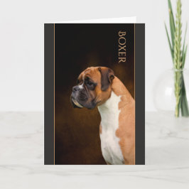 Boxer Greeting Card Karte