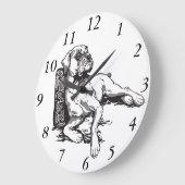 Boxer Große Wanduhr (Winkel)