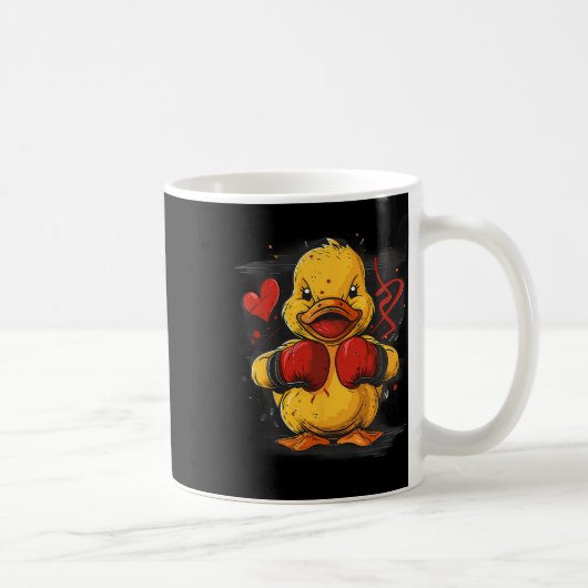 Boxer-Gummiente mit Boxhandschuhen Kickboxen Fu Kaffeetasse (Rechts)