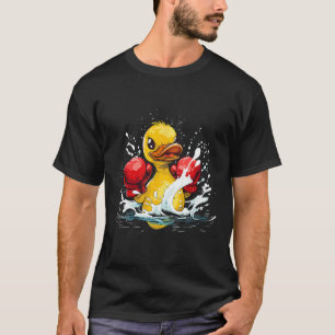 Boxer-Gummiente mit Boxhandschuhen Kickboxen Fu T-Shirt