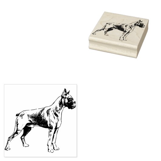 Boxer Gummistempel (Stempel)