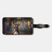 Boxer Halloween Beängstigend Gepäckanhänger (Rückseite horizontal)