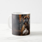 Boxer Halloween Beängstigend Kaffeetasse (Vorderseite Links)