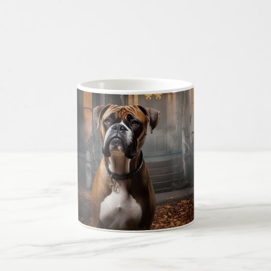 Boxer Halloween Beängstigend Kaffeetasse (Mittel)