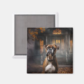 Boxer Halloween Beängstigend Magnet (Vorderseite/Rückseite)