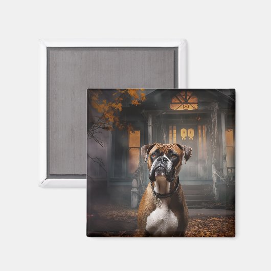 Boxer Halloween Beängstigend Magnet (Vorderseite/Rückseite)