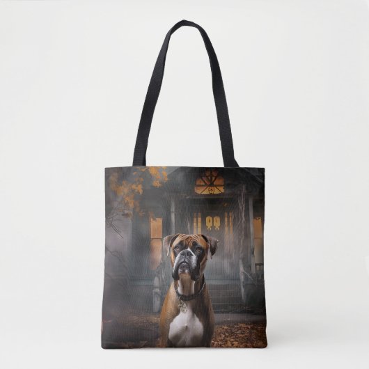 Boxer Halloween Beängstigend Tasche (Vorderseite)