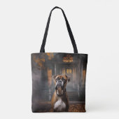 Boxer Halloween Beängstigend Tasche (Rückseite)