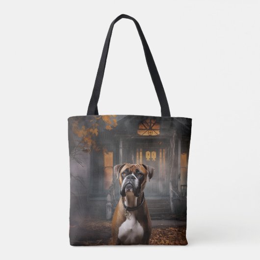 Boxer Halloween Beängstigend Tasche (Rückseite)