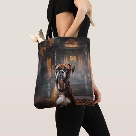Boxer Halloween Beängstigend Tasche (Von Nahem)