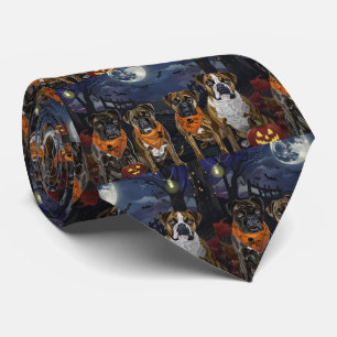 Boxer Halloween Gruselig Krawatte