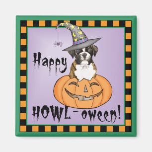 Boxer Halloween Magnet