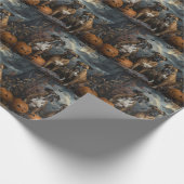 Boxer Halloween Night Doggy Delight Geschenkpapier (Ecke)