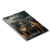 Boxer Halloween Night Doggy Delight Notizblock (Rechte Seite)