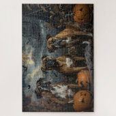 Boxer Halloween Night Doggy Delight Puzzle (Vertikal)