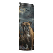 Boxer Halloween Night Doggy Delight Thermosbecher (Nach rechts gedreht)