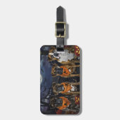 Boxer Halloween Spooky Gepäckanhänger (Vorderseite vertikal)