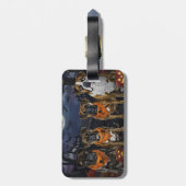 Boxer Halloween Spooky Gepäckanhänger (Rückseite vertikal)