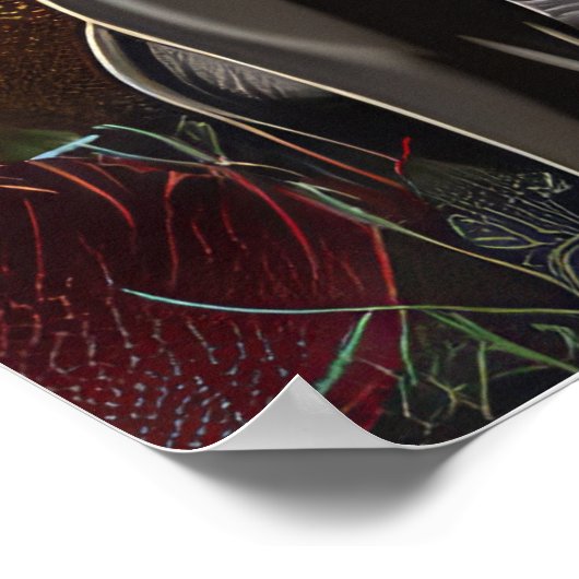 Boxer Halloween Spooky Poster (Ecke)