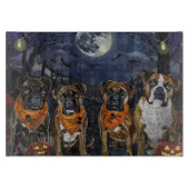 Boxer Halloween Spooky Schneidebrett (Vorderseite)