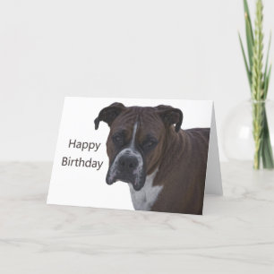 Boxer Happy Birthday Card Karte