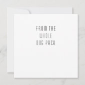 Boxer Happy Birthday From Dog Birthday Card Ankündigung (Rückseite)