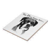Boxer Happy Face Fliese (Seite)