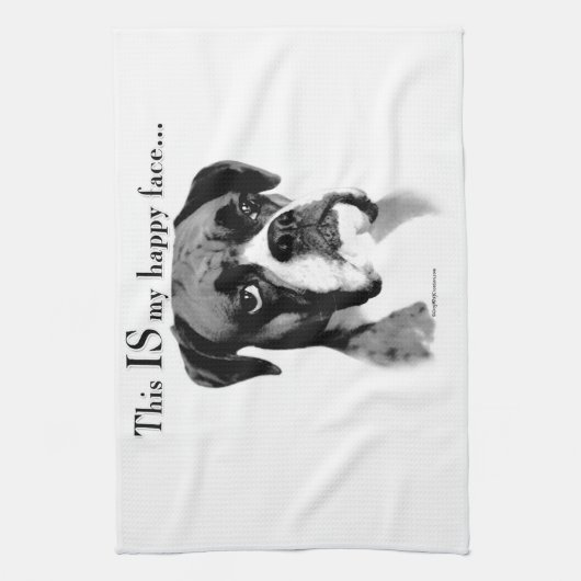 Boxer Happy Face Handtuch (Vertikal)