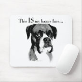 Boxer Happy Face Mousepad (Mit Mouse)