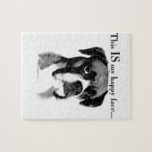 Boxer Happy Face Puzzle (Horizontal)