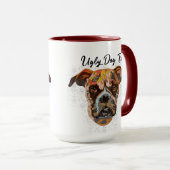 Boxer hässliche Tasse (VorderseiteRechts)