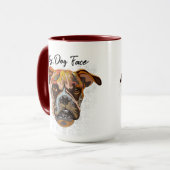 Boxer hässliche Tasse (Vorderseite Links)