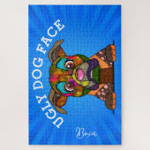 Boxer hässlicher Hund Gesicht 1000 Stück Puzzle (Vertikal)