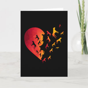 Boxer Heart Dog Besitzer Funny Animal Gips für sie Karte