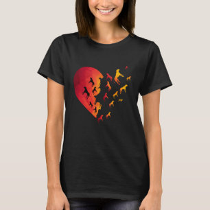 Boxer Heart Dog Besitzer Funny Animal Gips für sie T-Shirt