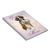 Boxer Heart Mama Notizblock (Rechte Seite)