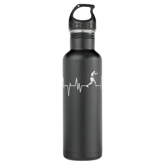Boxer Heartbeat - Boxing Boxing Boxing Edelstahlflasche (Vorderseite)