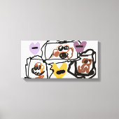 Boxer hearts leinwanddruck (Vorderseite)