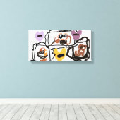 Boxer hearts leinwanddruck (Insitu (Holzboden))