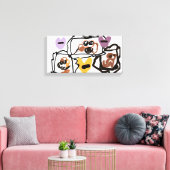 Boxer hearts leinwanddruck (Insitu (Wohnzimmer))