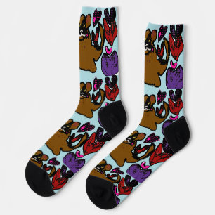 Boxer Hearts Socken