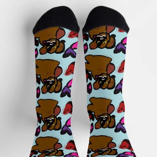 Boxer Hearts Socken (Oben)