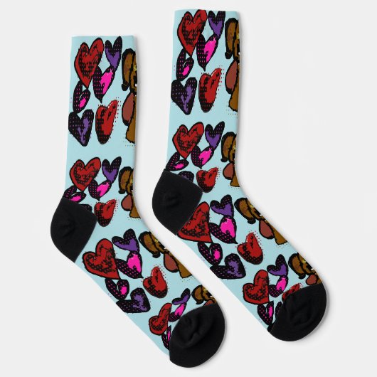 Boxer Hearts Socken (Rechts)
